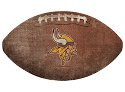 Minnesota Vikings 12" Football Shaped Sign