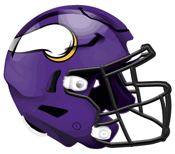 Minnesota Vikings 12in Authentic Helmet Sign