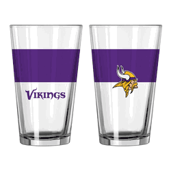 Minnesota Vikings 16oz Colorblock Pint Glass