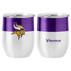 Minnesota Vikings 16oz Colorblock Stainless Curved Beverage