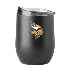Minnesota Vikings 16oz Swagger Powder Coat Curved Bev