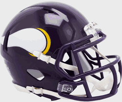 Minnesota Vikings 1983 to 2001 Riddell Mini Speed Throwback Helmet
