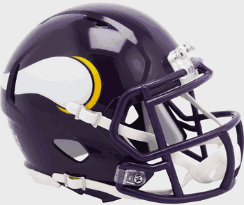 Minnesota Vikings 1983 to 2001 Riddell Mini Speed Throwback Helmet