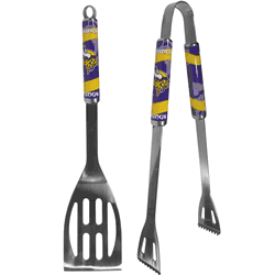 Minnesota Vikings 2 pc Steel BBQ Tool Set