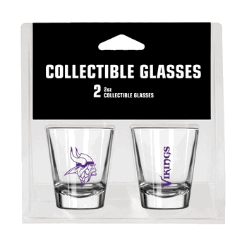 Minnesota Vikings 2oz Gameday Shot Glass 2 Pack