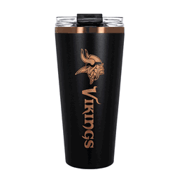 Minnesota Vikings 32oz Black and Copper Big Slim with Straw