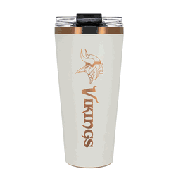 Minnesota Vikings 32oz Crme and Copper Big Slim Tumbler with Straw