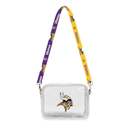 Minnesota Vikings 3D Logo Clear Fanny Fan Purse