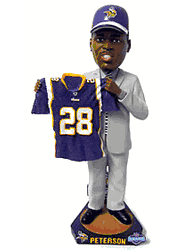 Minnesota Vikings Adrian Peterson 2007 Draft Pick Bobble Head