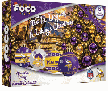 Minnesota Vikings Advent Calendar Ball Ornament