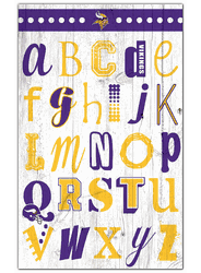 Minnesota Vikings Alphabet 11x19 Sign