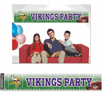 Minnesota Vikings Banner 12x65 Party Style CO