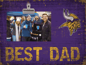 Minnesota Vikings Best Dad Clip Frame