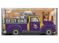 Minnesota Vikings Best Dad Truck 6x12 Sign