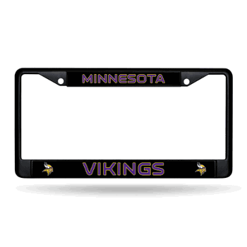 Minnesota Vikings  Black Chrome Frame with Decal Inserts 12