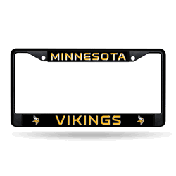 Minnesota Vikings  Black Chrome Frame with Plastic Inserts 12" x 6" Car/Truck Auto Accessory