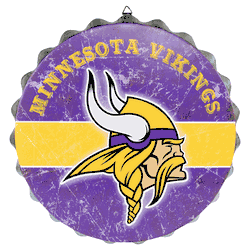 Minnesota Vikings Bottle Cap Sign