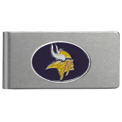 Minnesota Vikings Brushed Metal Money Clip