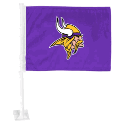Minnesota Vikings Car Flag Large 1pc 11" x 14"