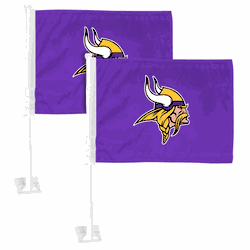 Minnesota Vikings Car Flag Large 1pc 11" x 14"