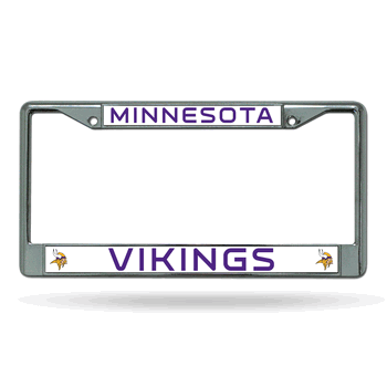 Minnesota Vikings Standard Chrome Frame with Plastic Inserts 12