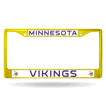 Minnesota Vikings Colored Chrome Frame Secondary Yellow