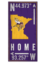 Minnesota Vikings Coordinate 6x12 Sign
