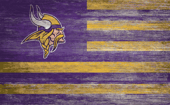 Minnesota Vikings Distressed Flag 11x19