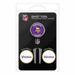Minnesota Vikings Divot Tool Pack - Signature tool w/ 3 markers