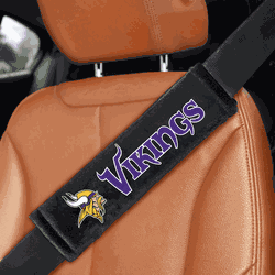 Minnesota Vikings Embroidered Seatbelt Pad - 2 Pieces