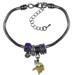 Minnesota Vikings Euro Bead Bracelet