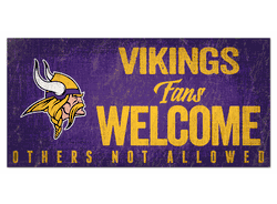 Minnesota Vikings Fans Welcome Sign