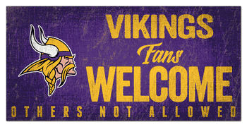 Minnesota Vikings Fans Welcome Sign