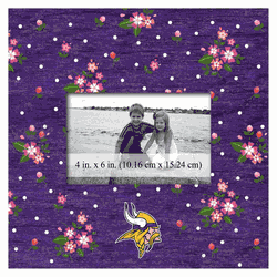 Minnesota Vikings Floral 10x10 Frame