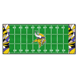 Minnesota Vikings Football Field Runner Mat - 30in. x 72in. XFIT Design