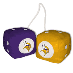 Minnesota Vikings Fuzzy Dice CO