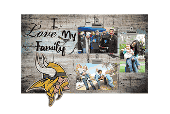 Minnesota Vikings I Love my Family Clip Frame