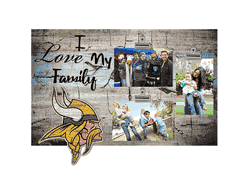 Minnesota Vikings I Love my Family Clip Frame
