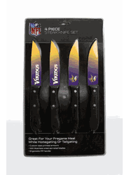 Minnesota Vikings Knife Set - Steak - 4 Pack