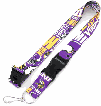 Minnesota Vikings Lanyard Breakaway Style Dynamic Design
