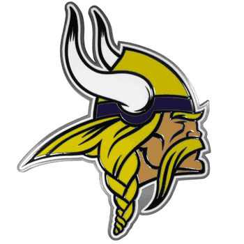 Minnesota Vikings Large Hitch Cover Class II and Class III Metal Plugs