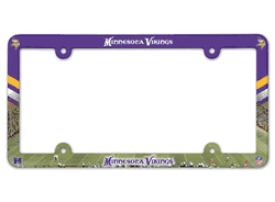 Minnesota Vikings License Plate Frame Plastic Full Color Style