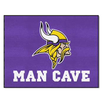 Minnesota Vikings Man Cave All-Star Rug - 34 in. x 42.5 in.