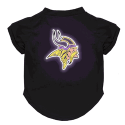 Minnesota Vikings Neon Pet T-Shirt, Large