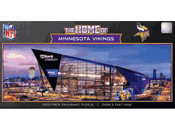 Minnesota Vikings NFL 1000pc Panoramic Puzzle - Stadium