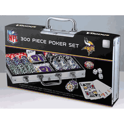Minnesota Vikings NFL 300pc Poker Set