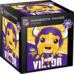 Minnesota Vikings NFL Mascot 100 Piece Square Puzzle