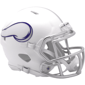 Minnesota Vikings NFL Mini Speed Football Helmet 2024 Alternate Winter Warrior