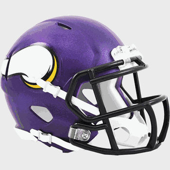 Minnesota Vikings NFL Mini Speed Football Helmet Satin Purple
