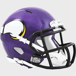 Minnesota Vikings NFL Mini Speed Football Helmet Satin Purple